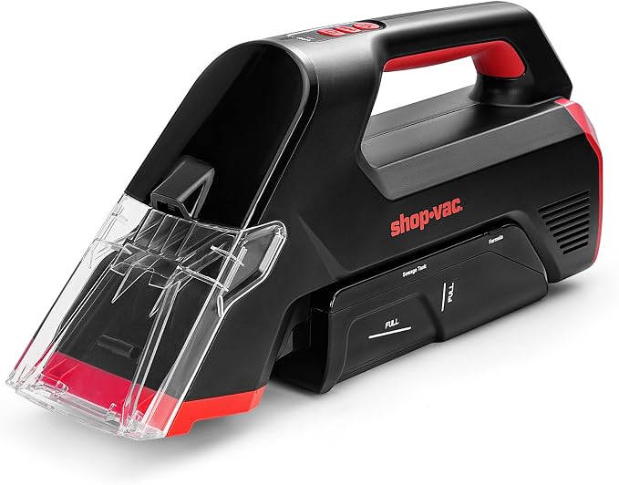 Shop-Vac 3-in-1 Cordless Spot Cleaner, Handheld Upholstery Cleaner with Spray, Rolling Brush and 5.5kPa Suction, 2 Water Tanks, USB-C Rechargeable | Spray & Rolling Brush Cleaning, 2 Water Tanks, USB-C Rechargeable, Ideal for Sofa, Car Seat, and Uphols...
