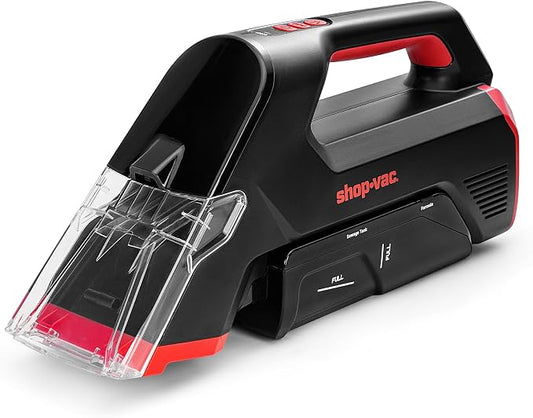 Shop-Vac 3-in-1 Cordless Spot Cleaner, Handheld Upholstery Cleaner with Spray, Rolling Brush and 5.5kPa Suction, 2 Water Tanks, USB-C Rechargeable | Spray & Rolling Brush Cleaning, 2 Water Tanks, USB-C Rechargeable, Ideal for Sofa, Car Seat, and Uphols...