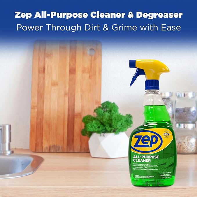 Zep Acidic Toilet Bowl Cleaner 32 oz (1ct) & All-Purpose Cleaner (1ct | One Zep Acidic Toilet Bowl Cleaner and one Zep All-Purpose Cleaner for complete bathroom cleaning