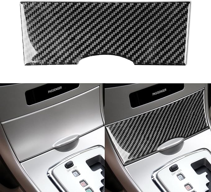 Console Storage Cover Trim for Toyota Corolla 2009-2013 Accessories Black | Soft Carbon Fiber | Upgrades for Car | Only for Left-Hand Drive | Anti-Scratch | Sporty Style