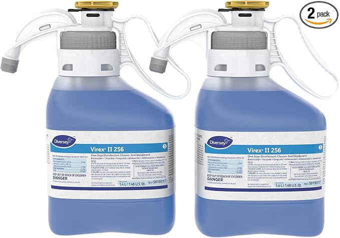 VIREX Diversey II 256 Disinfectant Cleaner SmartDose, 1.4 L, 2 Pk