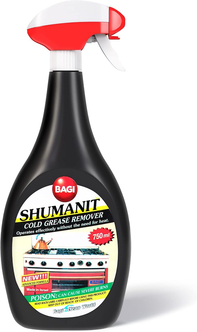SHUMANIT - Cold Grease Remover. Spray for The immediate Removal of Stubborn and Burnt fats/Grease
