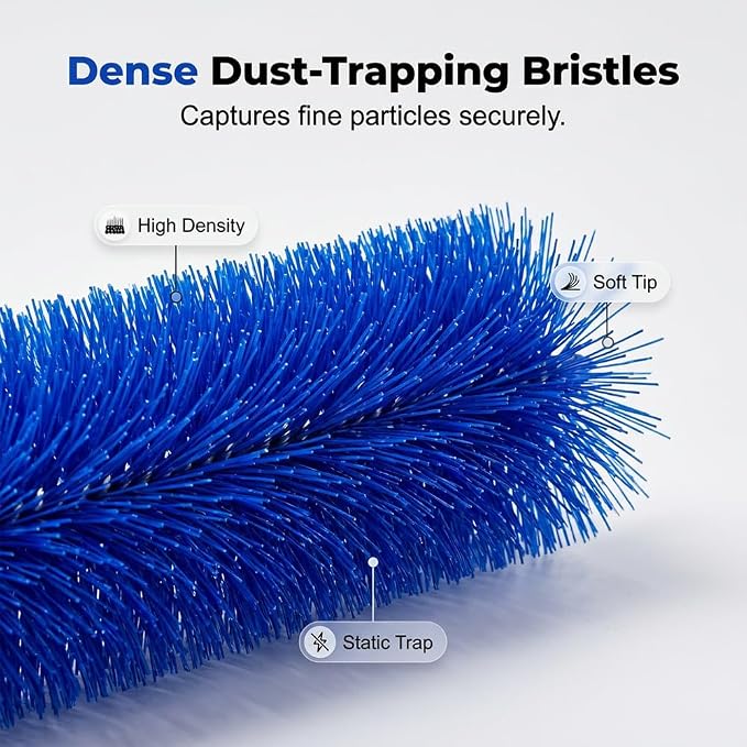 Fan Cleaning Brush, 2026 New Bendable Microfiber Head Dusting Brushes, Reusable Fan Cleaner Brush Dust Remover for Electric Fans, Air Conditioning, Car Vents and Blind (2pcs,mixedB, 48cm)