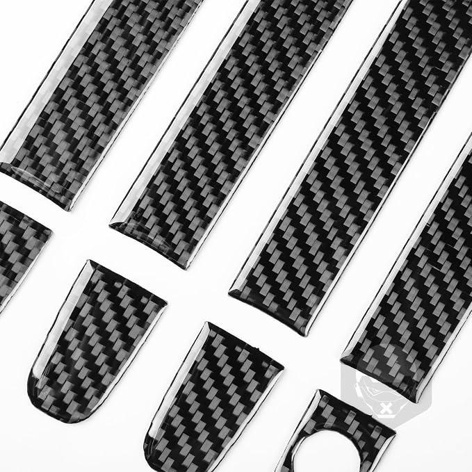Exterior Door Handle Trim for Toyota Corolla 2009-2013 Accessories Black | Soft Carbon Fiber | Upgrades for Car | Only for Left-Hand Drive | Anti-Scratch | Sporty Style