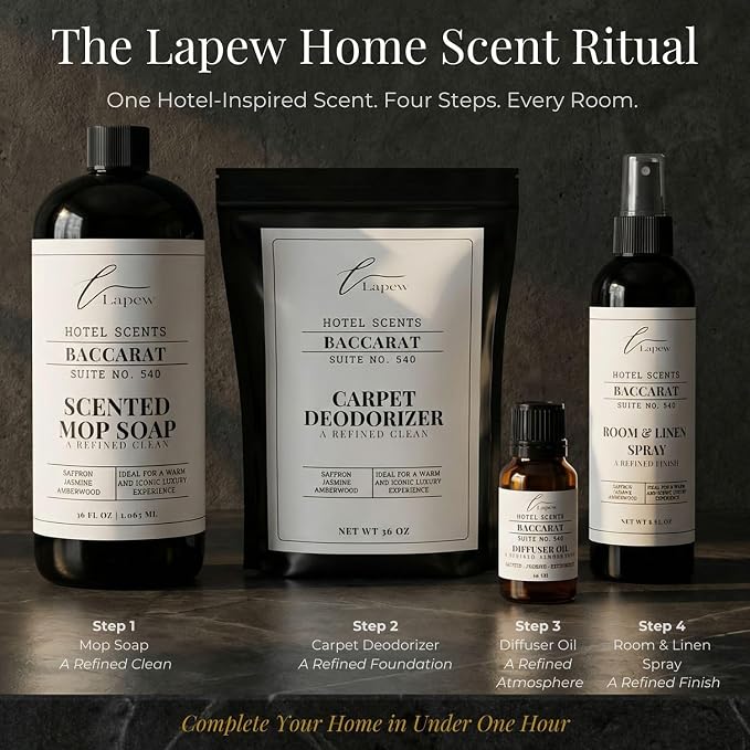 Lapew Hotel Scents Luxury Room Spray | Baccarat Suite 540 | Linen Spray Air Freshener & Fabric Spray | 8 fl oz