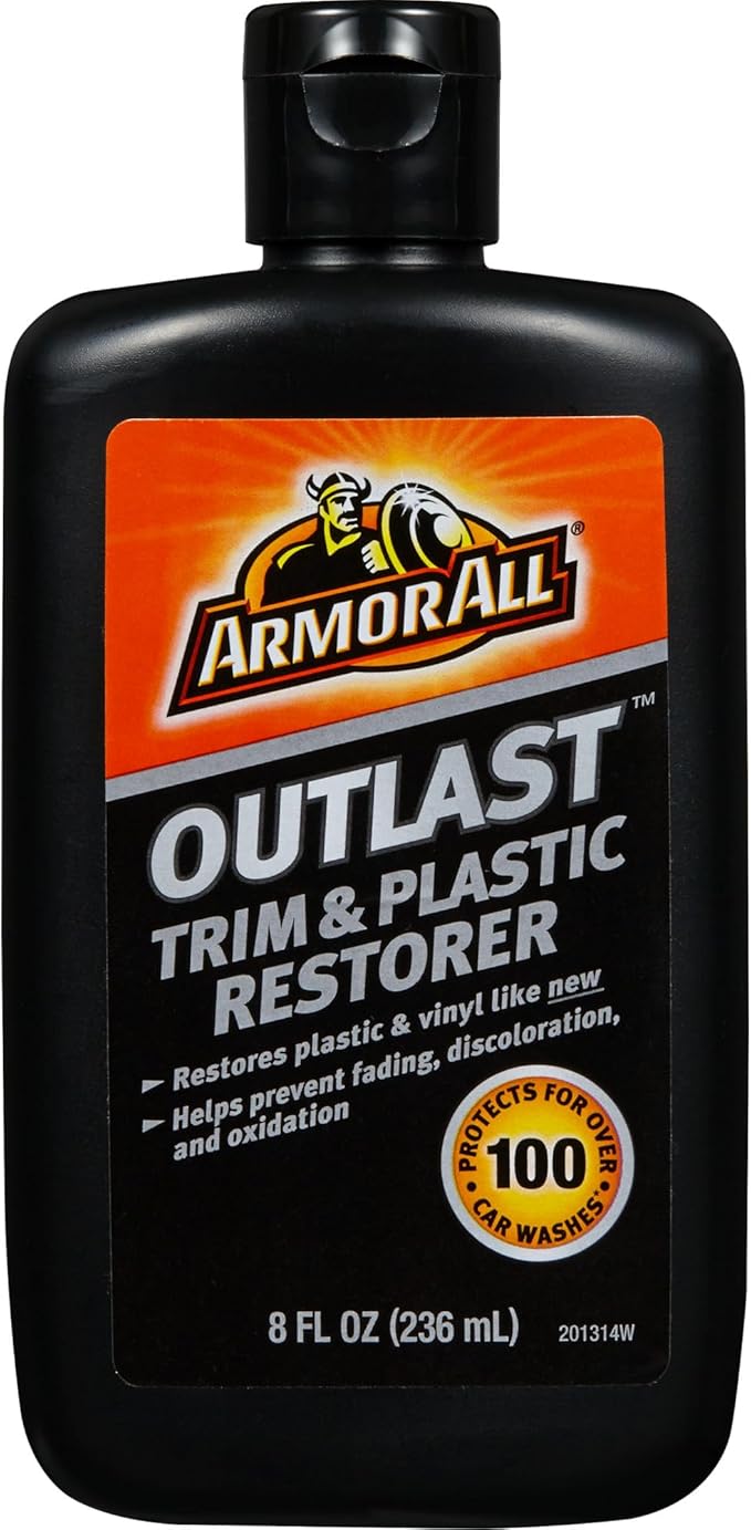 Armor All Outlast Car Trim & Plastic Cleaner , Cleans Cars, Trucks, and Motorcycles, 8 Oz