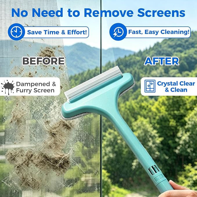 Window Track Cleaning Brush, 2-in-1 Groove Cleaning Tool with 3 Replaceable Pads, Multifunctional Gap Brush for Window Sills Sliding Door Tracks Corners, Household Dust Removal Cleaning Kit | 3 Replaceable Pads Multifunctional Gap Brush for Window Sill...