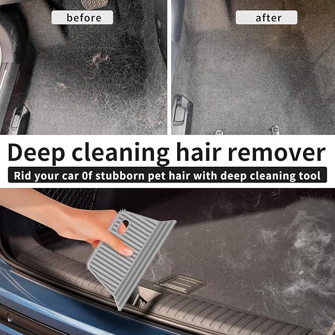 Lint Remover 3-Pack, Pet Fur Remover, Carpet Rake, Lint Brush | Pet Hair Lint Remover, Fur Removal, Lint Brush, Portable Carpet Scraper, Clothes, Car Mats, Couch, Pet Bed, Furniture