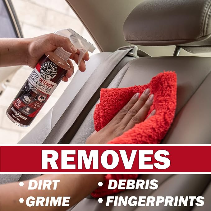 Chemical Guys, Total Interior Cleaner & Protectant, Black Cherry, 1 Gallon | Cleans leather, vinyl, plastic, glass and carpet in one step, residue-free finish with a black cherry scent