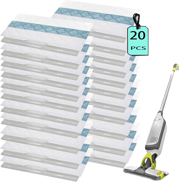 Disposable Replacement Pads Compatible with Shark Vac Mop VM250 VM251 VM252 ,VM200P12, Part No:VMP30 VMP10 VMP16 Vm and VC Vac Mop Series Pad Refills