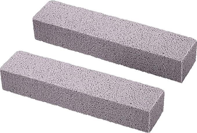 Chinco 2 Packs Pumice Stick for Cheaning, Pumice Scouring Stone Pad Removing Stain Grime Without Leaving Scratches for Kitchen Oven Stove Home Bathroom Toilet Pool House Cleaning Supplies