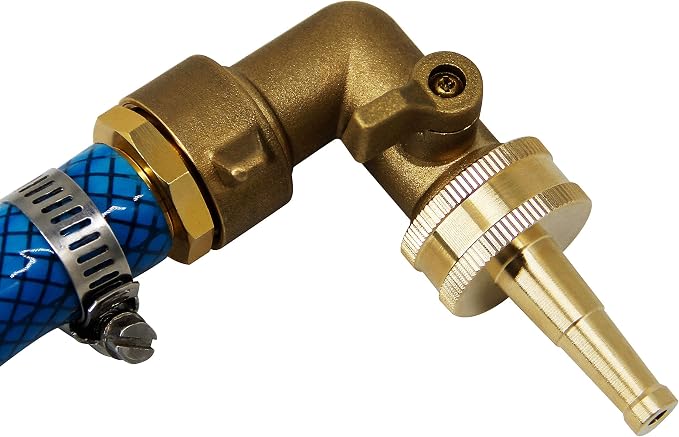 Twinkle Star Brass Jet Sweeper Jet Nozzle, 2 Pack | High Pressure Garden Hose Nozzle, Water Hose Sprayer Nozzle Jet Sweeper for Garden Watering, Cars, Floor, Sidewalks