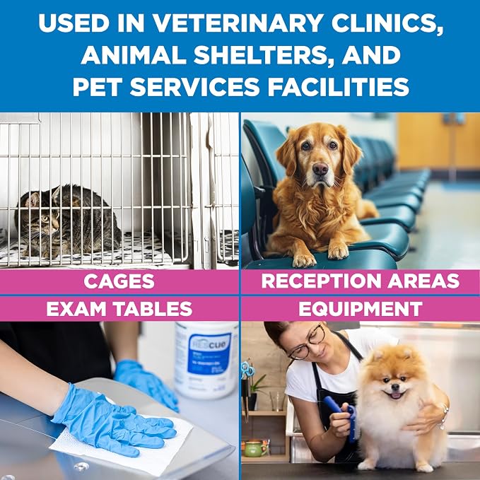 REScue One-Step Disinfectant Cleaner & Deodorizer, For Veterinary Use, Animal Shelters, Pet Foster Homes, Kennels, Litter Box, Concentrate, 1-Gallon