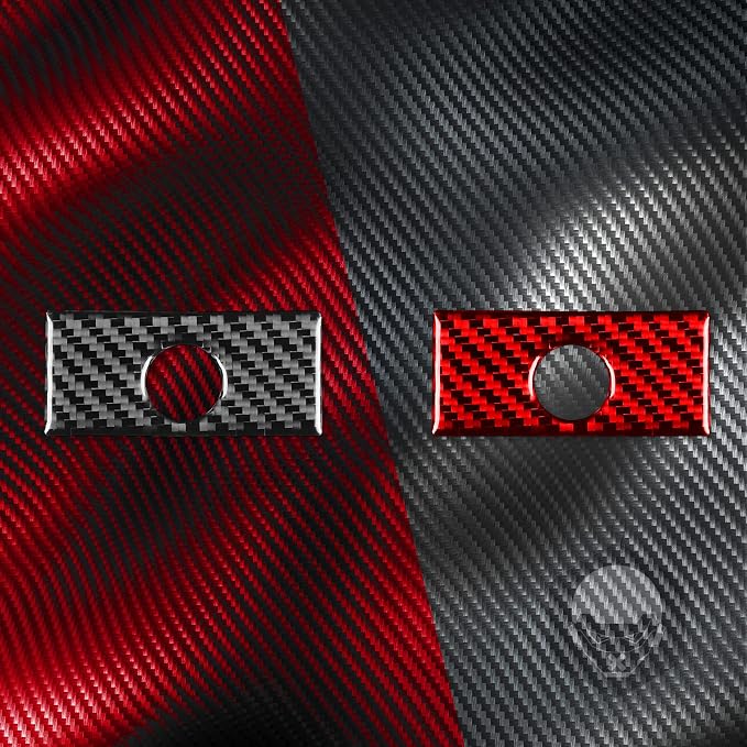 Real Carbon Fiber Trim for Infiniti Accessories | for G35 G37 G25 Q60 Q40 2007-2015 S X Sedan Coupe Convertible Dash Co-Pilot Storage Box Handle Thick Overlay Decal