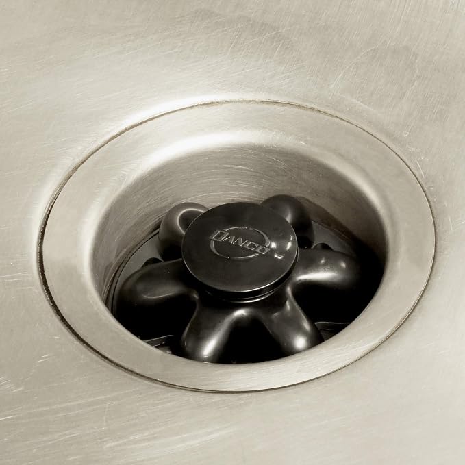 Next by Danco 10927A Brush. It Garbage Disposal Cleaning Brush & Disposal Genie II (Black) Combo, Kitchen Sink Drain Splash Guard, Dish Soap Reservoir, Strainer & Stopper, Food Scraper