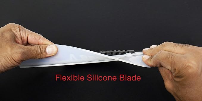 Detailer's Preference Silicone Water Blade Windshield Squeegee for Cars, Streak-Free Drying Tool for Glass, Paint, and Chrome, Flexible Edge for Auto Detailing Professionals, 12.25-Inch (Pack of 2)