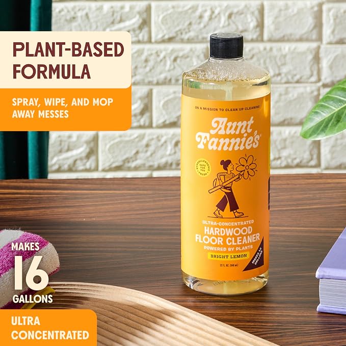 Aunt Fannie's Bundle: Hardwood Floor Cleaner and All-Purpose Wood Spray