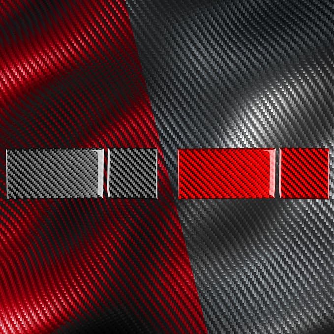 Real Carbon Fiber Trim for Honda Accord Accessories | for 2003 2004 2005 2006 2007，Dash Central Console Lower Cover，Thick Overlay Sticker Decal