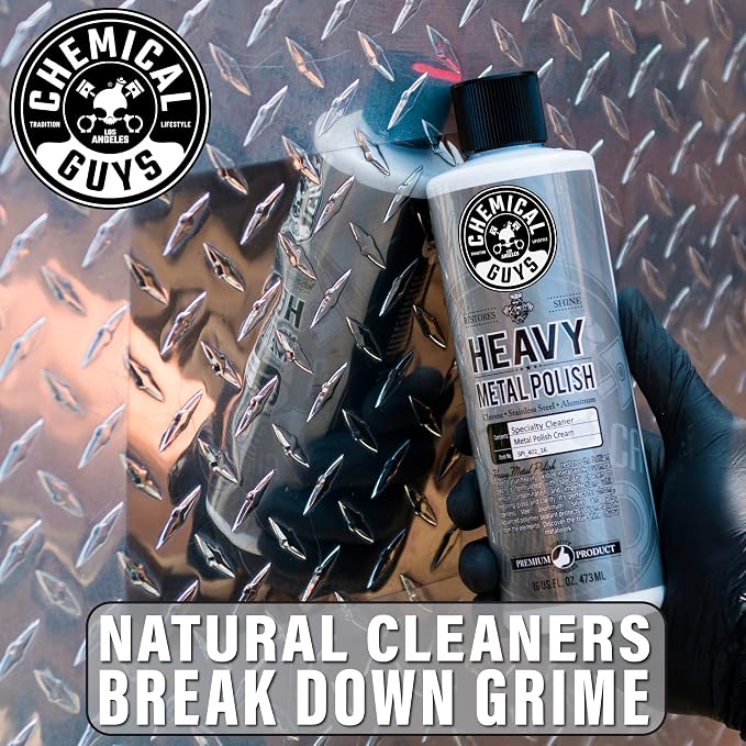 Chemical Guys, Heavy Metal Polish for Chrome, Aluminum & Stainless, 16 oz