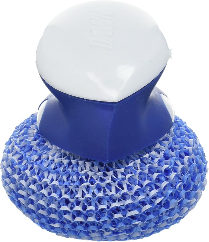 Dawn Handi Scrub Dishwashing Scrubber and Storage Dish, White/Blue