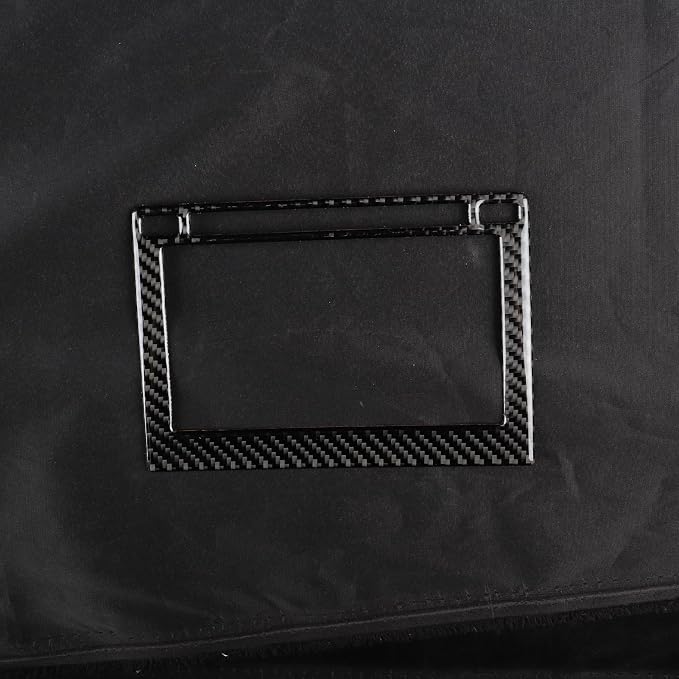 Real Carbon Fiber Trim for Toyota Camry Accessories | for 2012 2013 2014 Dashboard GPS Navigatiion Display Screen Panel Frame Sticker Interior Thick Overlay Decal