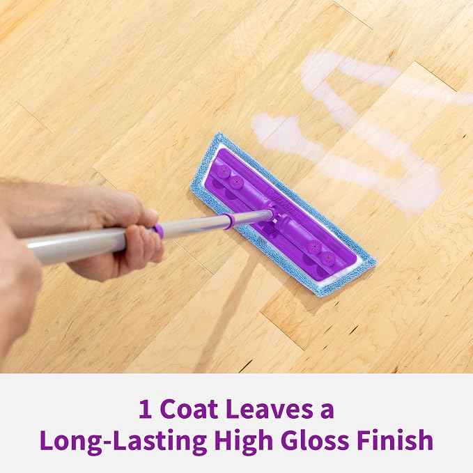 Rejuvenate Professional Wood Floor Restorer 1 Gal, Gloss Finish, 2 Pack | 1-Coat Application Fills Scratches, Shines & Protects Hardwood Floors, Leaves A Glossy Finish, Safe For Pets & Kids
