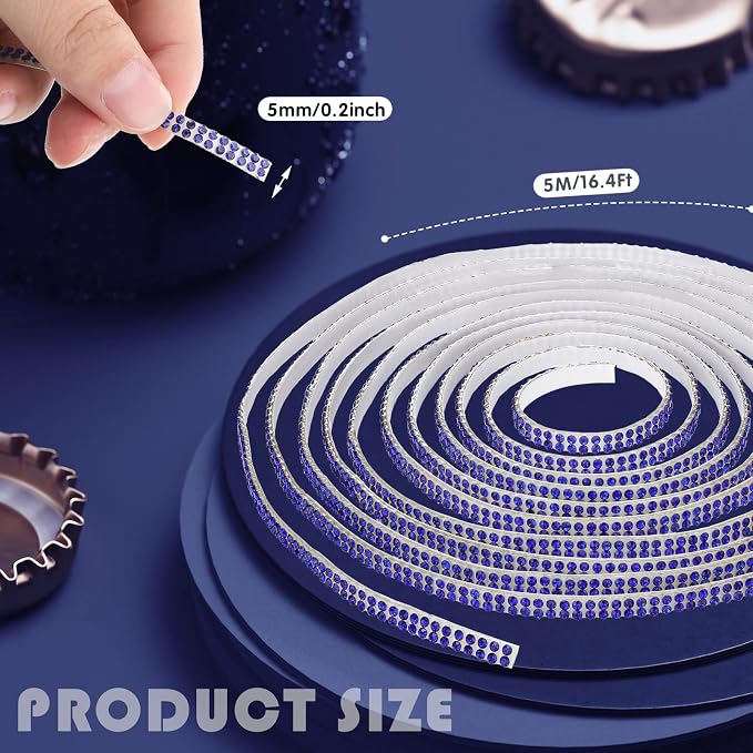 Kingdder 16.4 ft Bling Car Trim Self Adhesive Bling Car Accessories for Women Rhinestone Strip Glitter Diamond Sticker DIY Line Molding Dashboard Decal Shiny Auto Stuff for Interior Exterior Decor