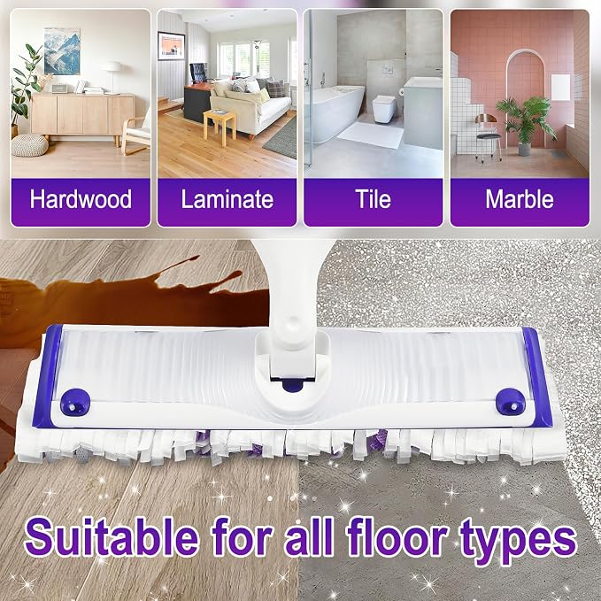 Cafonil 20 Pack Disposable Power Mop Pads for Swiffer Power Mop Pads | Compatible with Swiffer Power Mop Refills Thickened Multi-Surface Replacement for Swiffer Wet Pads Refill on Finished Floors