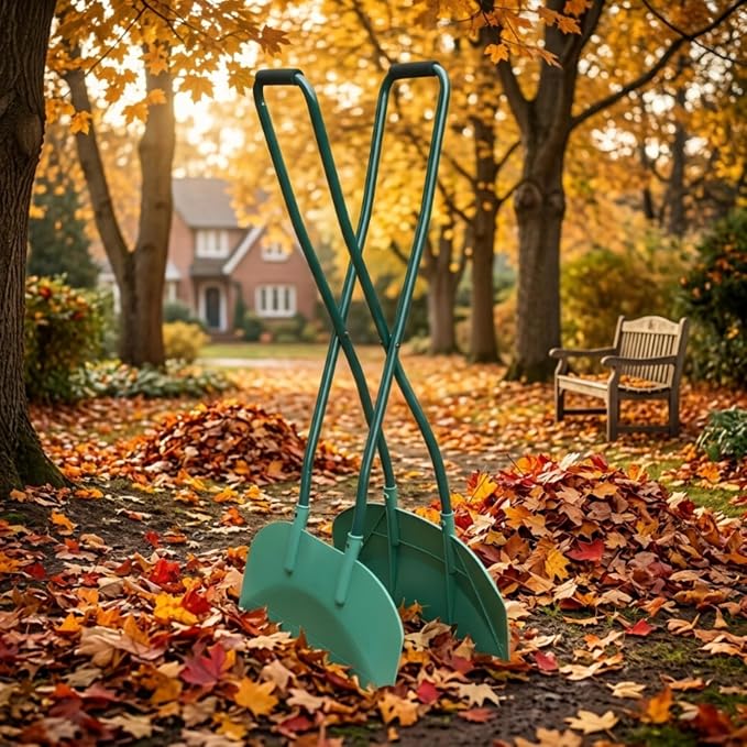 Debris Tongs with Long Handles Hand-Held Leaf Collectors Serrated for Garden Cleanup