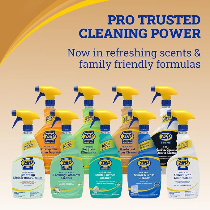 Zep Home Pro Quick Dry Hardwood Floor Cleaner - 24 Fl. Oz. - R49906 - Pro Trusted Cleaning Power: Now in Refreshing Scents and Family Friendly Formulas (6)