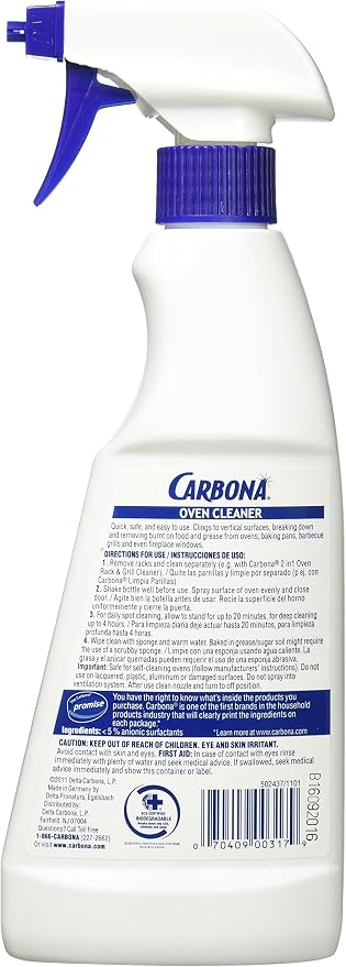 Delta Carbona Carbona Biodegradable Oven Cleaner, 16.8 Fluid Ounce