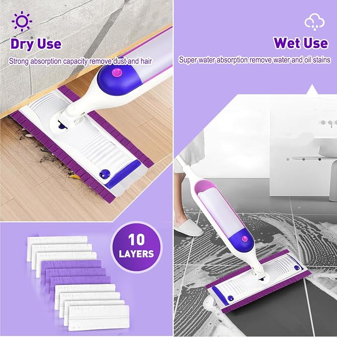18 Pack Thickened Disposable Power Mop Pads Refills for Swiffer PowerMop | Multi-Surface Mopping Pad Disposable Replacement Mop Pads Compatible with Swiffer PowerMop,Safe on All Finished Floors