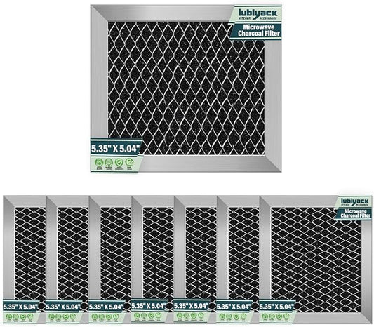 2Pcs Microwave Charcoal Filter Replacement for 8206230A, Microwave Filter Replacement 5.35" x 5.03" Air Carbon Filter