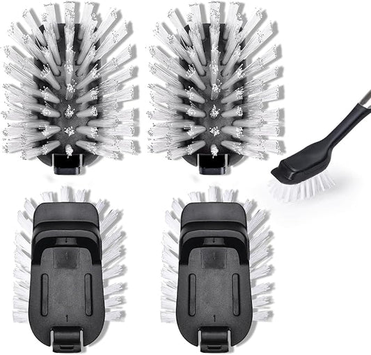 Dish Brush Refill for OXO Steel Dish Brush - 4 Pack Dish Brush Cleaning Replacement Head