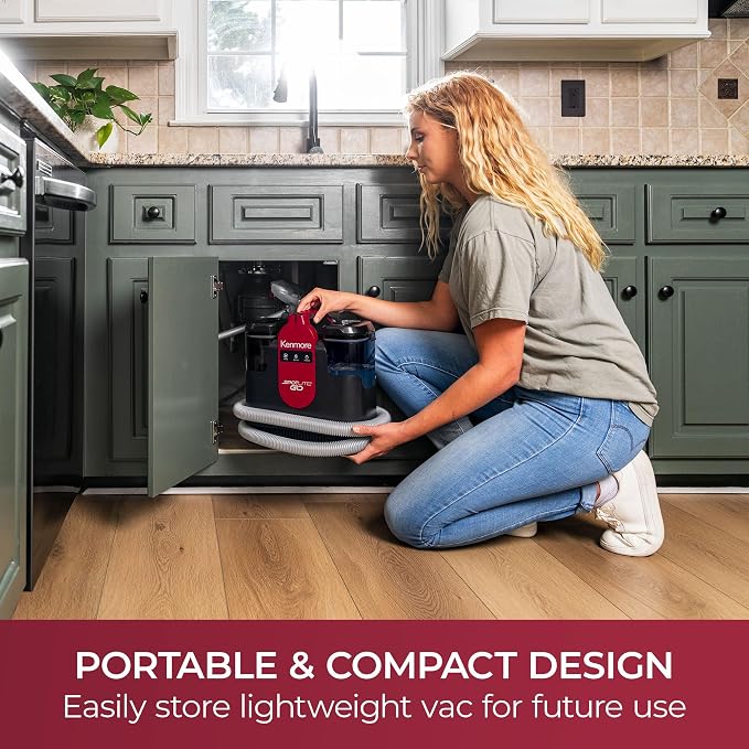 Kenmore KW1050.01 Upgrade Portable Heated Carpet & Upholstery Spot Cleaner | 16Kpa Power Suction, Versatile Tools for Pets, Area Rugs and Couches