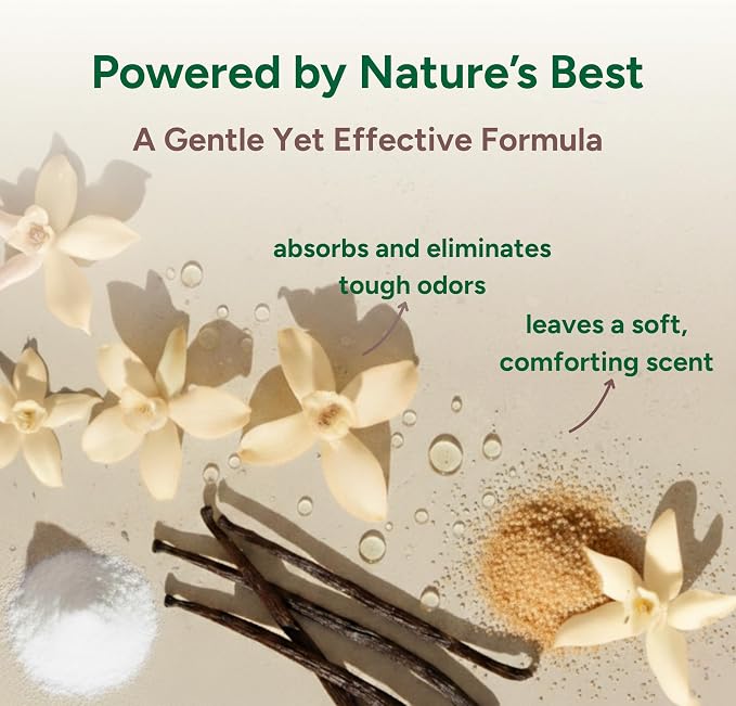 Good Natured Brand | Carpet Freshener & Deodorizer Powder | 31 oz Pet Odor Eliminator for Strong Odor & Pet Urine | Fresh Natural Warm Vanilla Scent | Safe for Homes with Pets