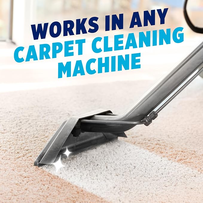 OxiClean Large Carpet Cleaner Liquid Solution, 64 fl oz | Steam Cleaning Machines, Carpet Cleaner Solution, Carpet Shampoo, Deep Cleans Carpet Fibers