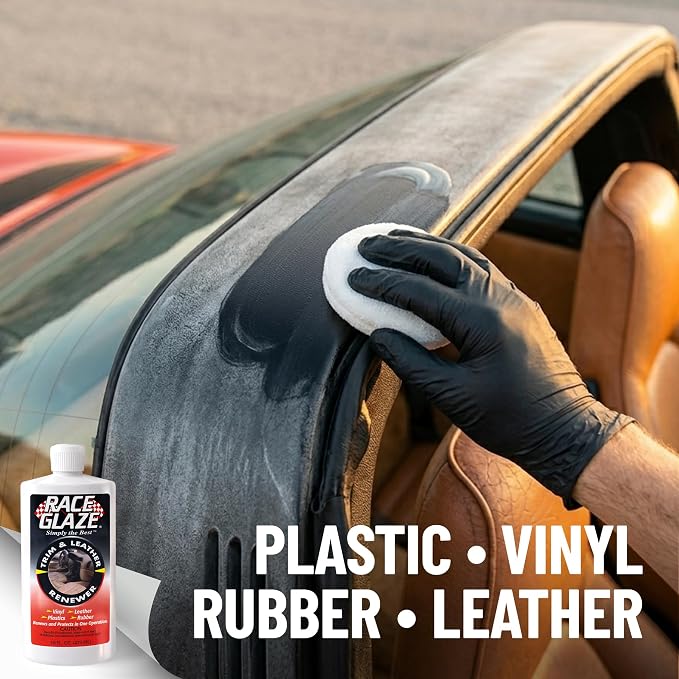15121 Trim & Leather Renewer - 16oz Bottle | Cleans and renews plastic, vinyl, rubber, and leather with a clean, non-greasy finish.