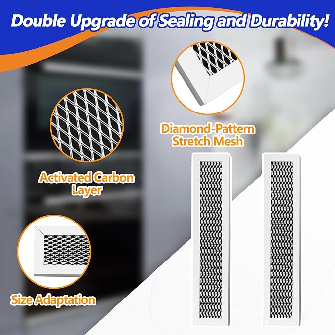 Quality Microwave Filter Fit for Frigidaire FGMV17WNVFA FMV152KSA FMV152KBA FMV152KMA FMV152KQA FMV152KWA for Electrolux EI30SM35QSA EMOW1911ASA for Kenmore and Uni Microwaves
