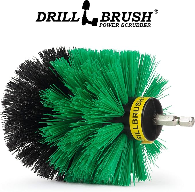 Drillbrush Kitchen Cleaning Supplies - Oven Door Cleaner - Sink Scrub Brush | Household Cleaners for Drill - Home Kitchen Scrubbing - Stove Cleaning Tool - Pots and Pans Scrubber - Frying Pan Scrubber