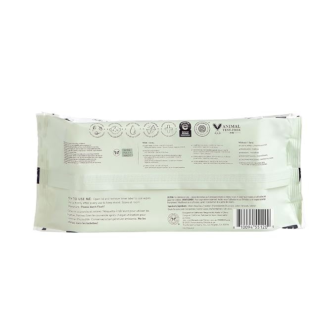 The Honest Company Hypoallergenic Multi-Use Baby Wipes for Sensitive Baby Skin, Pattern Play, 60 Count (Pack of 12)