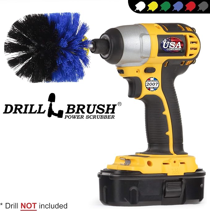 Marine Scrubbing Brush Head - Best Tank Cleaning Brush - Pool Cleaning Tool | Aquatic Cleaning Supplies - Boat Upkeep Accessories - Hull Cleaning Brush Tool - Pool Lining Cleaning Tools for Home Use
