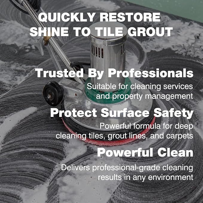 Tile & Grout Cleaner -for Deep Cleaning Concrete, Floors, Stains, Grease | Fast-Dissolving Powdered Solution for Deep Cleaning Tough Stains, Ideal for Residential & Commercial Use - 2.8 KG