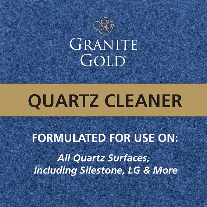 Granite Gold Quartz Cleaner Spray for Caesarstone, Cambria, Silestone and All Other Quartz Countertop Surfaces, 24 Fl Oz (Pack of 1)