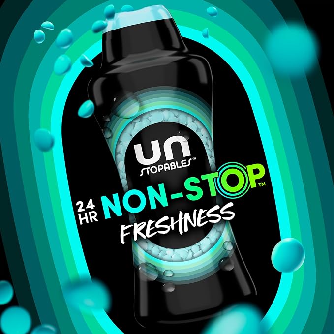 Downy Unstopables in Wash Scent Booster Beads, Fresh Scent, 24 oz, White, Laundry Beads for Odor Protection, Scent Booster Beads, Laundry Scent Boosters