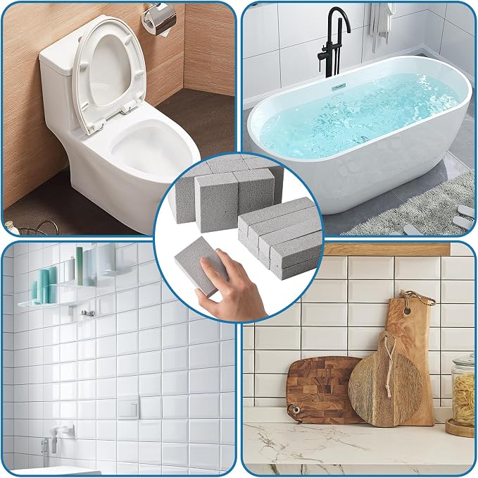 16 Pcs Pools Pumice Stone, 2 Size Pool Cleaning Pumice Block, Pools Tile Cleaner Stone for Swimming Pool Spa Kitchen Bathroom Stain and Rust Removing