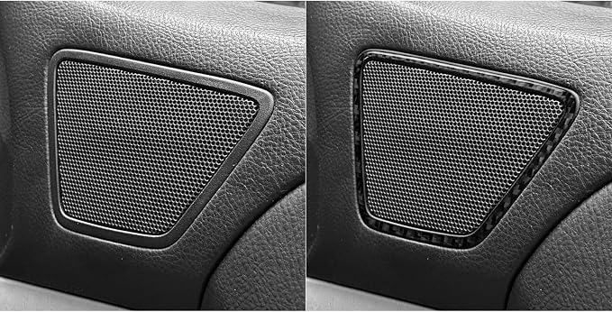 Fit for Toyota 4Runner(N210) 2003-2009 Real Carbon Fiber Car Interior | for SR5/Sport Edition/Limited 2003 2004 2005 2006 2007 2008 2009 | Accessories | Door Speaker Surround Trim | Anti-scratch