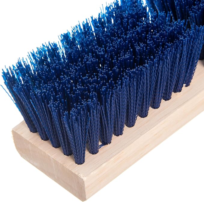 Carlisle FoodService Products 36193P14 Blue Color, 10" Polypropylene Deck Scrub Brush