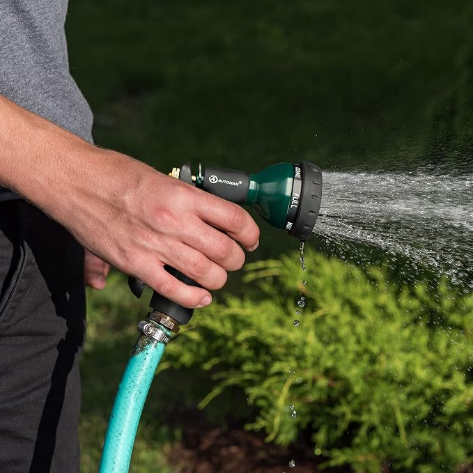 AUTOMAN Garden Hose Nozzle, Metal Water Spray Nozzle