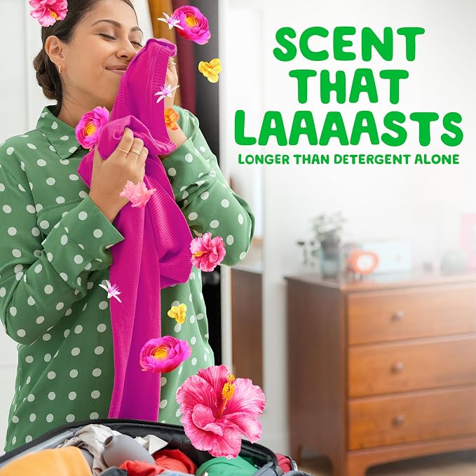 Gain In-Wash Laundry Scent Booster Beads, Happy, 24 oz (Pack of 4)